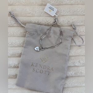 BRAND NEW! Kendra Scott pearl heart link bracelet